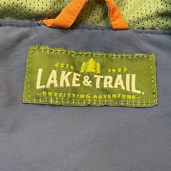 Lake & Trail Colorblock Pullover Anorak Unisex Kids Size XL (14/16) Windbreaker - Picture 5 of 9